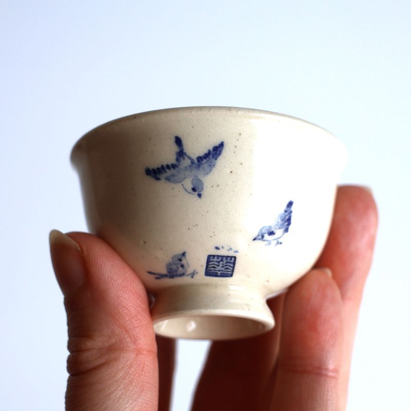 Birds and Seed Teacup 45ml