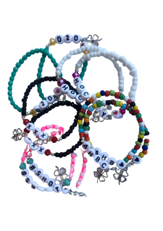 AH&BC Armband 'Geluk' elastiek