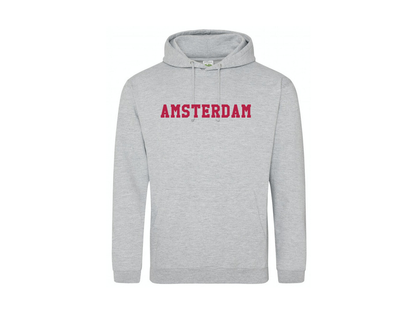 AH&BC Hoodie AMSTERDAM grijs (rood) jeugd