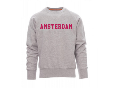 AH&BC Sweater AMSTERDAM grijs (rood) heren