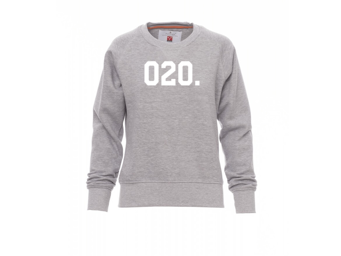 AH&BC Sweater 020.        grijs (wit) dames