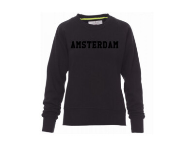 AH&BC Sweater AMSTERDAM - zwart (mat) dames