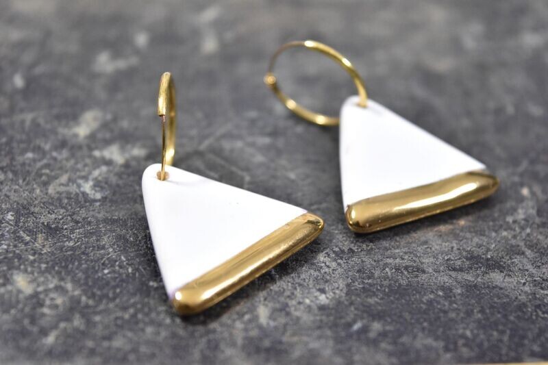 Boucles d'oreilles en céramique