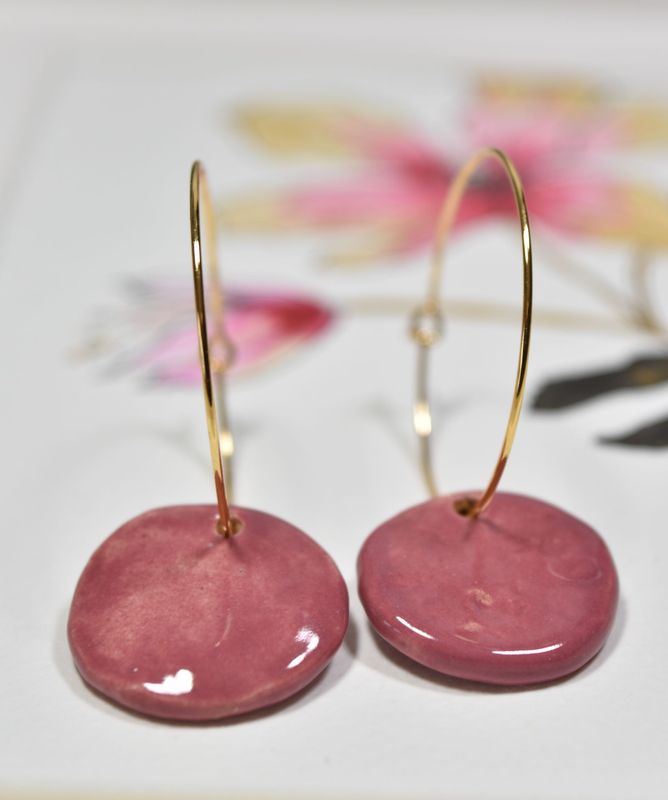Boucles d'oreilles en céramique
