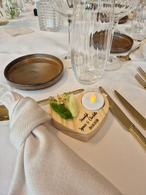 Bedanking / hartje voor je feest
