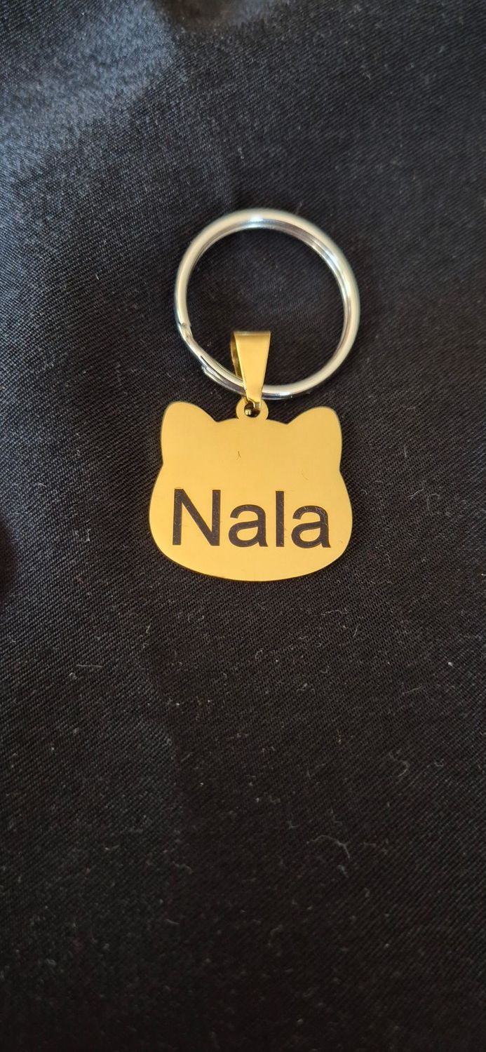 Katten hanger goudkleurig
