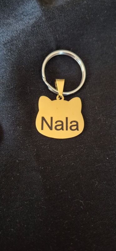 Katten hanger goudkleurig