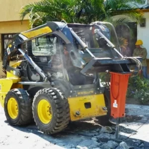 Hydraulic Rock breaker to suit skid steer loader with a flow of 30 to 60 LPM