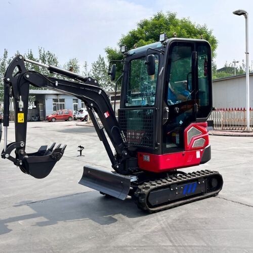 Mini Excavator 2 Ton EM2.3 with Yanmar engine, Enclosed CAB, pilot side controls,  with free attachments