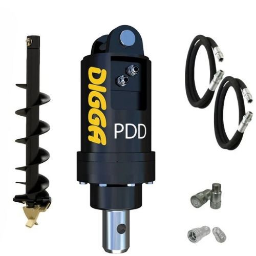 Digga PDD-2 Auger Drive Package with 200mm Bit for Mini Excavators up to 2T