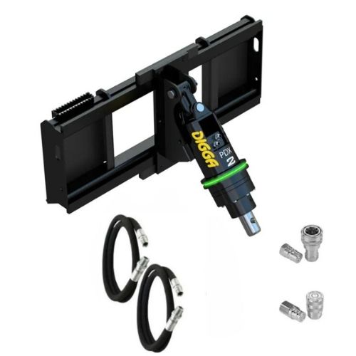 Digga PDX-2 Auger Drive Package with frame for skid steers with a  flow 30 to 50 lpm
