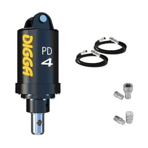 Digga PD4-5 Auger Drive Packages for Mini Excavators 4.5 to 8 Ton - 75mm Square