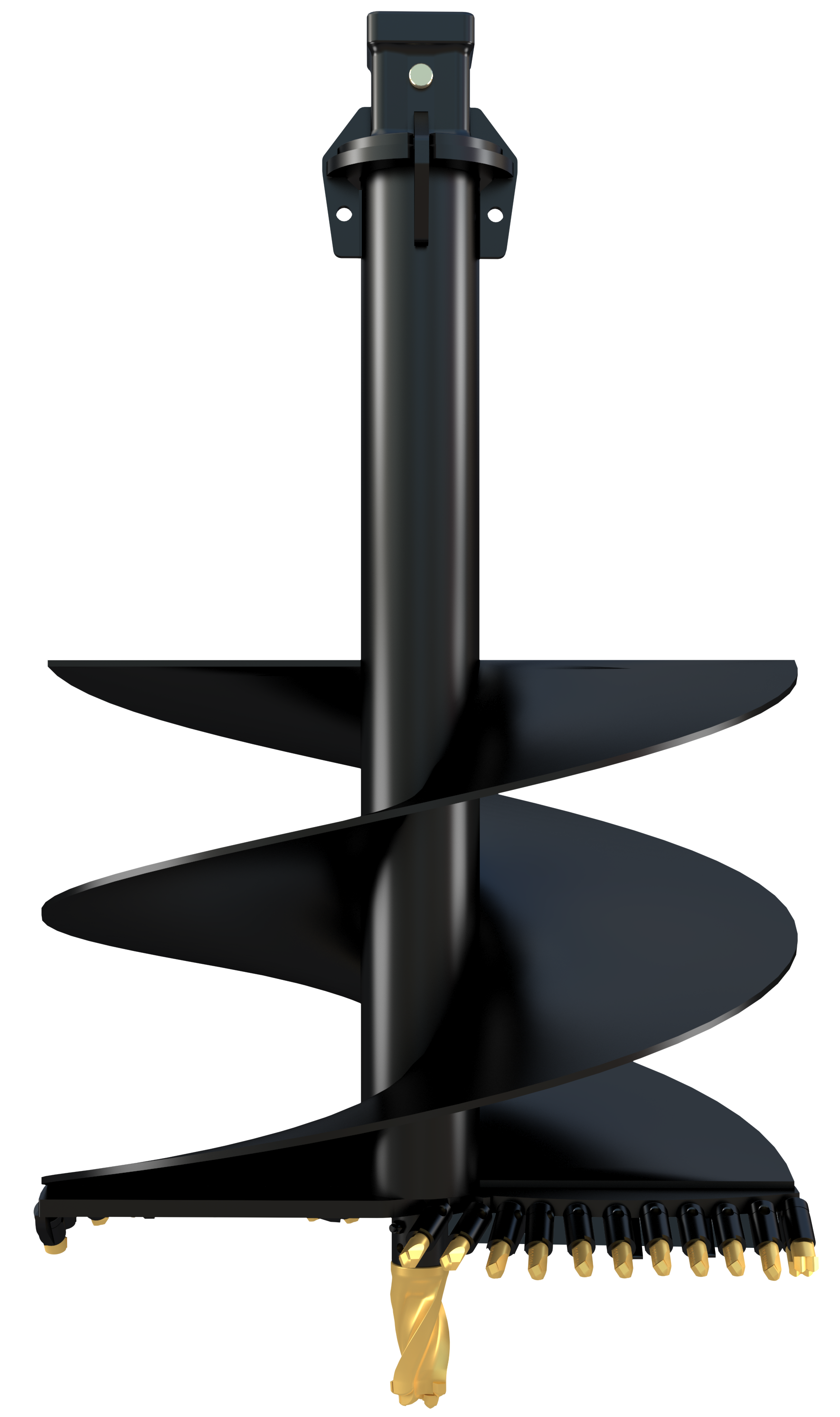 Digga 6 Series RC6 ROCK/COMBO AUGER BITS 75mm Square 1.5M Long MFT 150mm to 1200mm