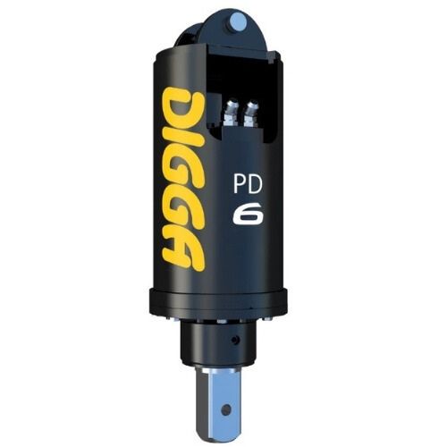 Digga PD6-5 Auger Drive Packages for Skid Steer Loaders with a flow of  70 to 115 Lpm - 75mm Square Hub
