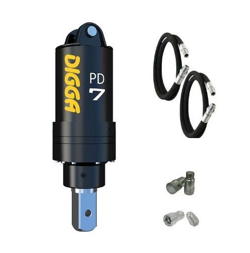 Digga PD7-5 Auger Drive Packages for Excavators  & Backhoes 5 to 10 Ton - 75mm Square