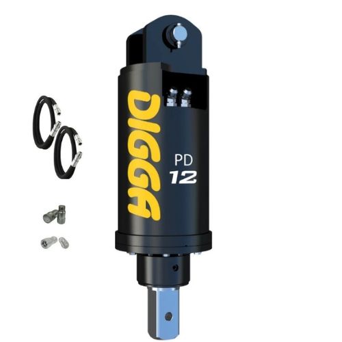 Digga PD12-5 Auger Drive Packages High Flow suits 10 to 20 Ton Excavators - 75mm Square