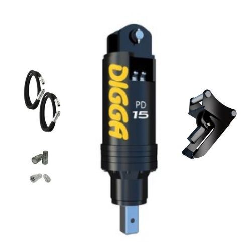 Digga PD15-5 Auger Drive Packages 10 to 15 Ton Excavators - 75mm Square