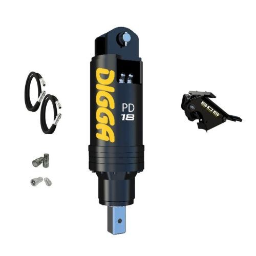 Digga PD18-5 High Flow Auger Drive Packages 15 to 18 Ton - 75mm Square