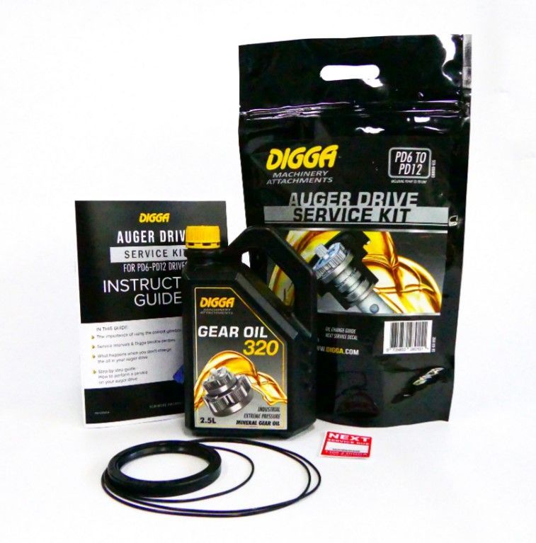 Digga Auger Drive DIY Service Kit - PD6 to PD12 & PD4HF to PD10HF