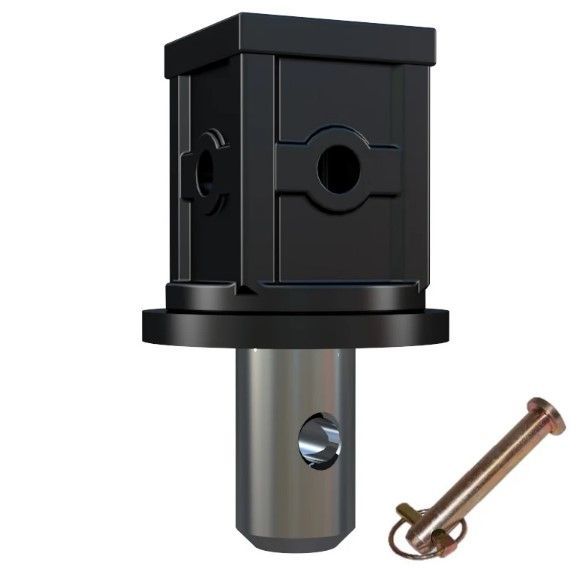 Auger Adaptor 75mm Square Female to 65mm Round Male adaptor