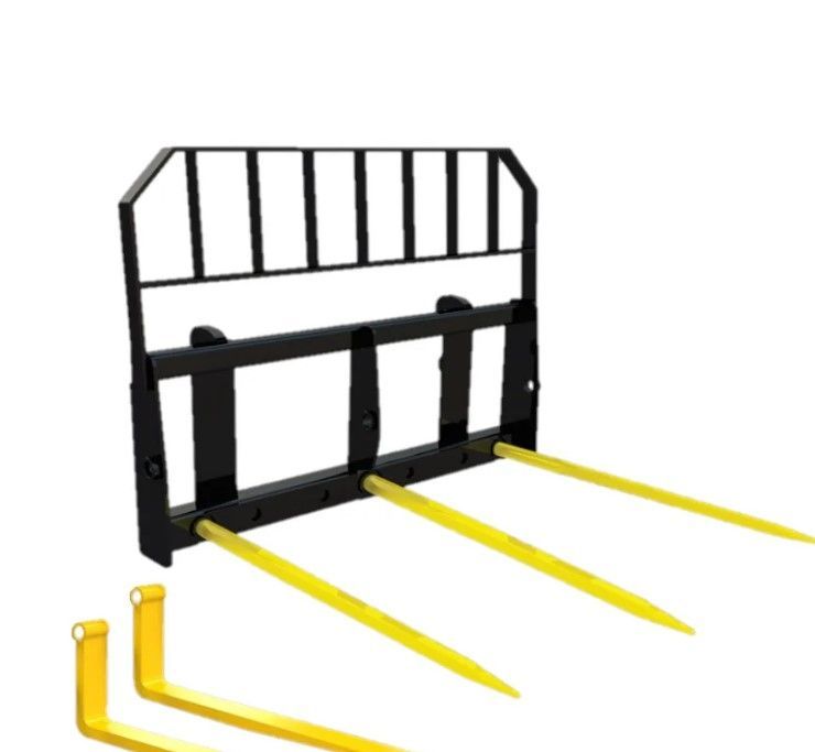 Digga Pallet Fork & Bale Spears Multifit Combo frame 1600KG CAPACITY - Includes 2 x Forks & 2 x Spears