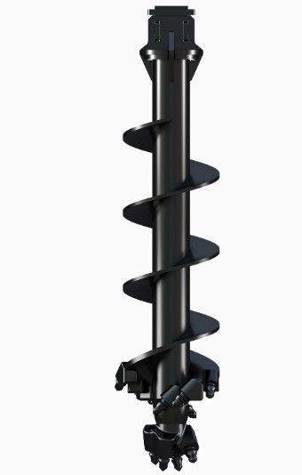 Digga 6 SeriesDR6 DEDICATED ROCK AUGER BIT 75mm Square 1.5M Long MFT 150mm to 900mm