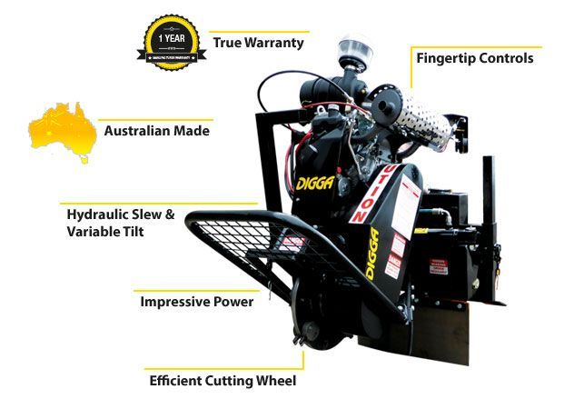 DIGGA STUMP GRINDER TERMINATOR STUMP GRINDER - MINI MULTIFIT - POA