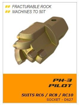 DIGGA  A4 TAPER TEETH AUGER PILOT PH-3 MFT