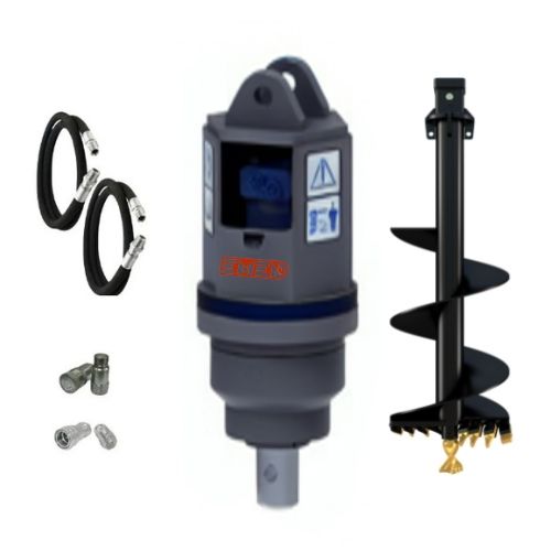 Auger Drive Package  Includes Driver, Hitch & 300mm Bit suits 1.5 to 2.5 Ton Machines.