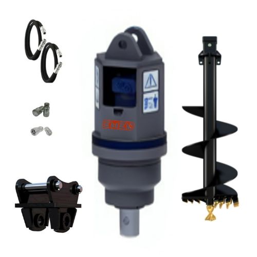 Auger Drive Package includes Driver, Hitch & 300mm Bit – suits 3 to 4.5 tonne Machines