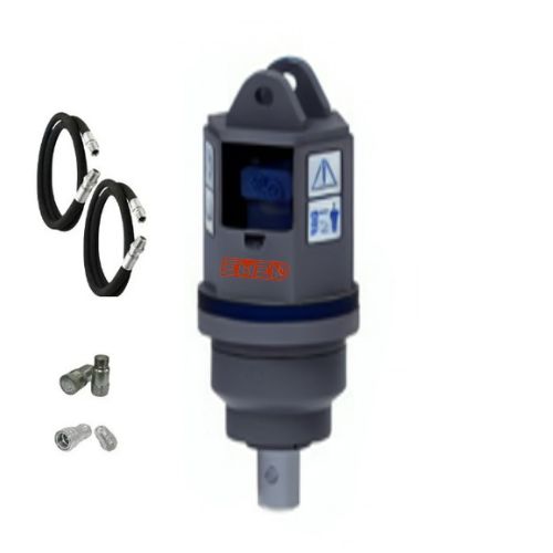 Auger drive with double pin cradle hitch to suit 3 to 4.5 tonne EMED excavator