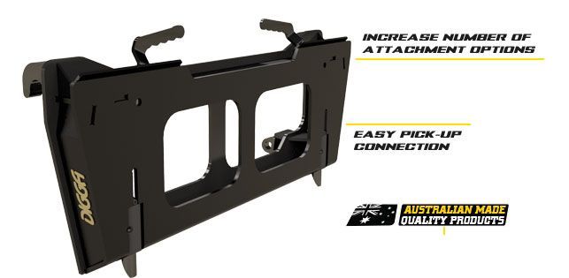 Euro Hitch to skid steer loader Multi-fit Adaptor Slide Frame