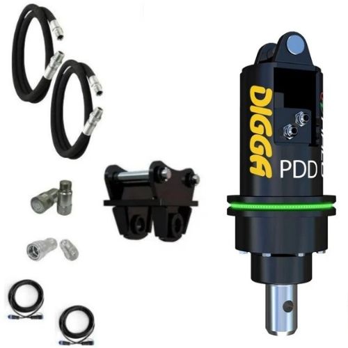 Digga PDDH-2 Auger Drive with Halo Package with 200mm Bit for Mini Excavators up to 2T