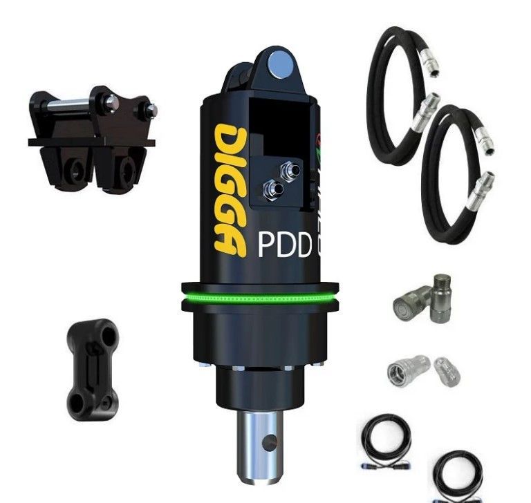 Digga PDDH-2 Auger Drive with Halo Package with 200mm Bit for Mini Excavators up to 2T