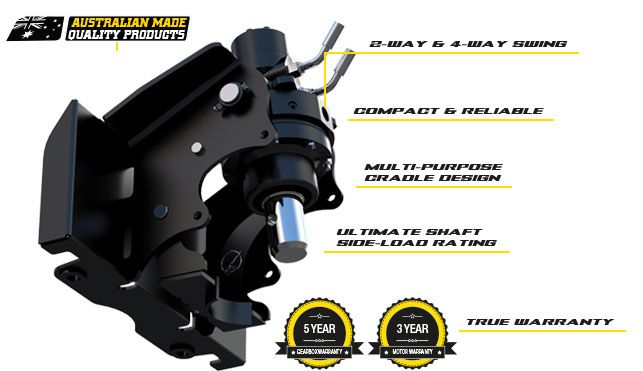 Digga Mini Loader Auger Drive 2 & 4 way swing options