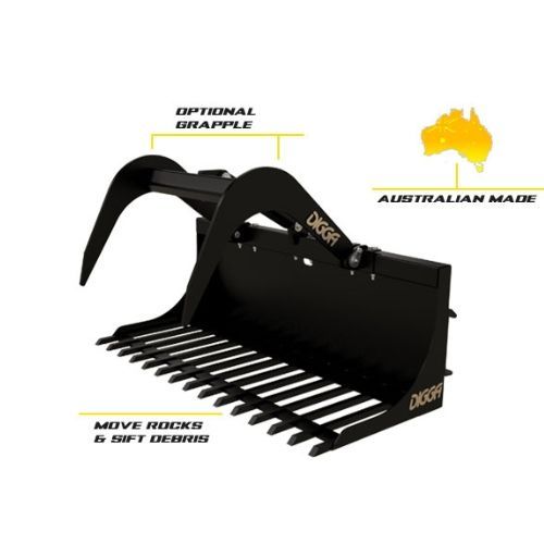 Digga Rock Bucket with grapple option 1200mm Multifit