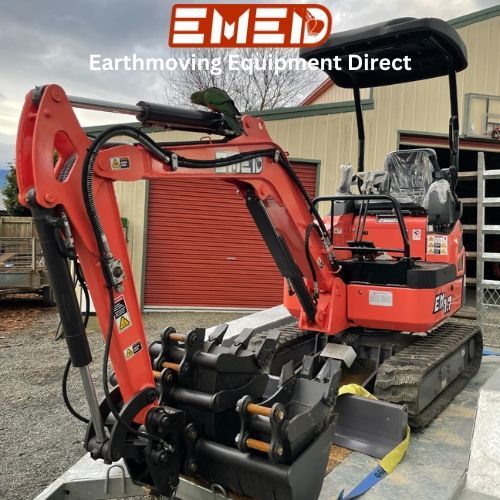 Mini Excavator 1.7 Ton & Trailer Package with Rock Breaker & Auger Drive