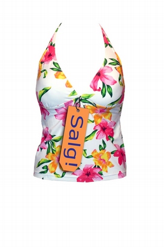 D/DD-cup halterneck tankini