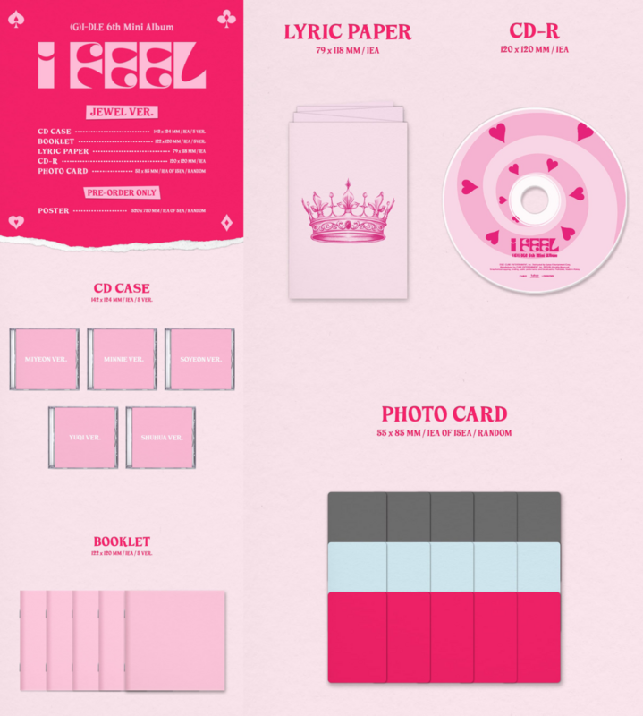 (G)I-DLE I Feel - Random Jewel Case