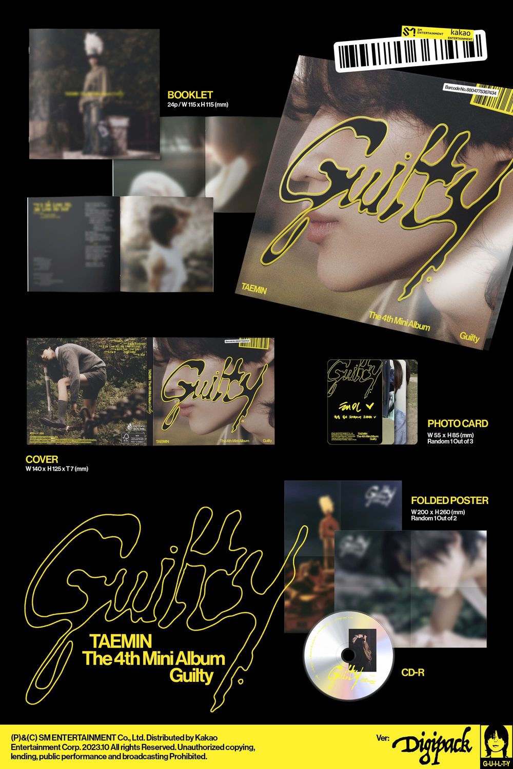 Taemin Guilty - Digipack