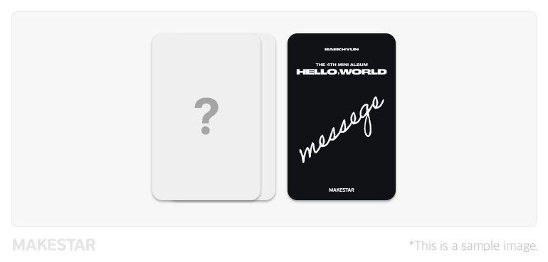 BAEKHYUN Hello, World - Random Photobook + MAKESTAR POB