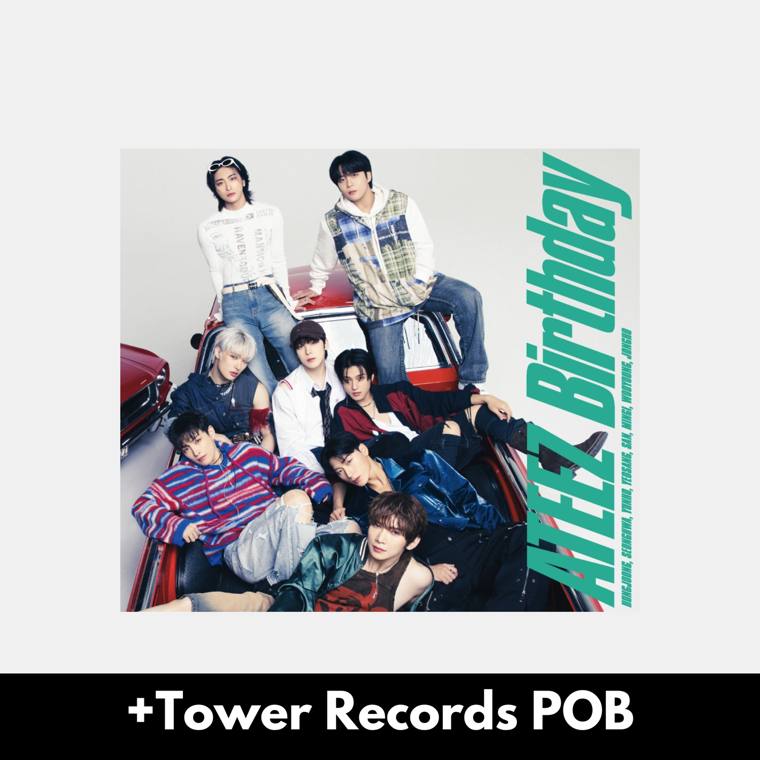 ATEEZ Birthday - First Edition B + Tower Records POB