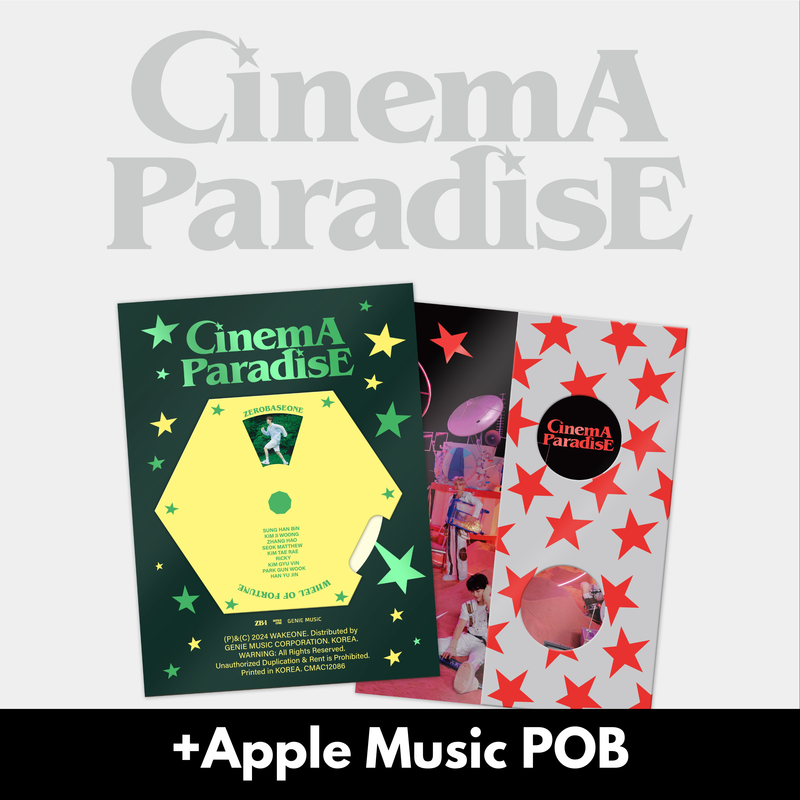 ZEROBASEONE CINEMA PARADISE - Random ver + Apple Music POB