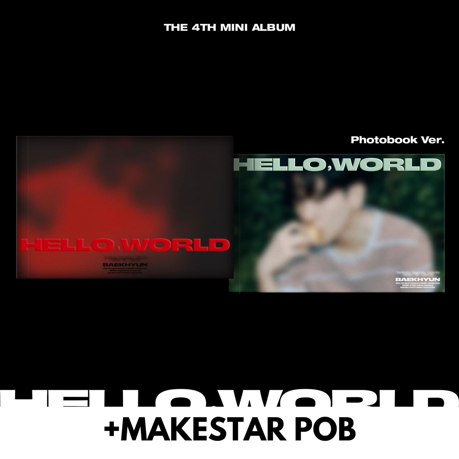 BAEKHYUN Hello, World - Random Photobook + MAKESTAR POB