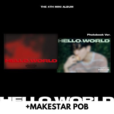 BAEKHYUN Hello, World - Random Photobook + MAKESTAR POB