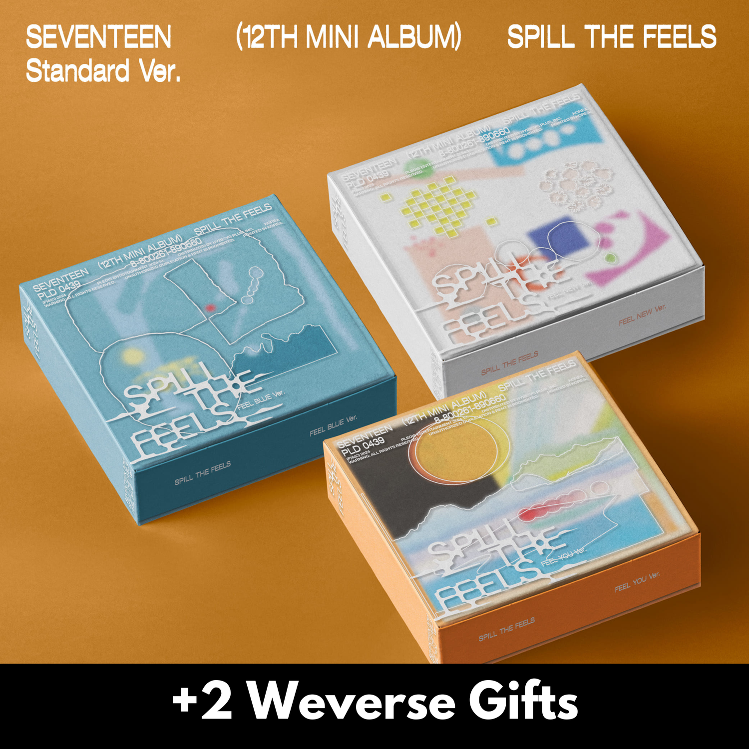SEVENTEEN SPILL THE FEELS - Random ver + 2 Weverse Gifts
