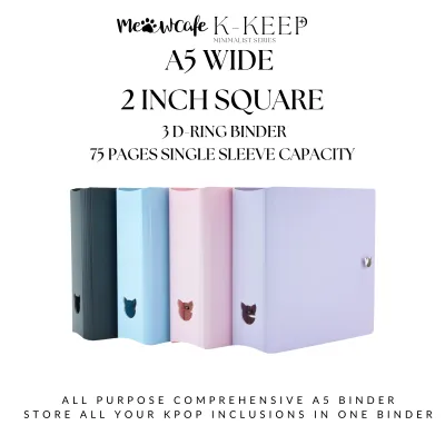 MeowCafe A5 Wide 2 Inch Binder
