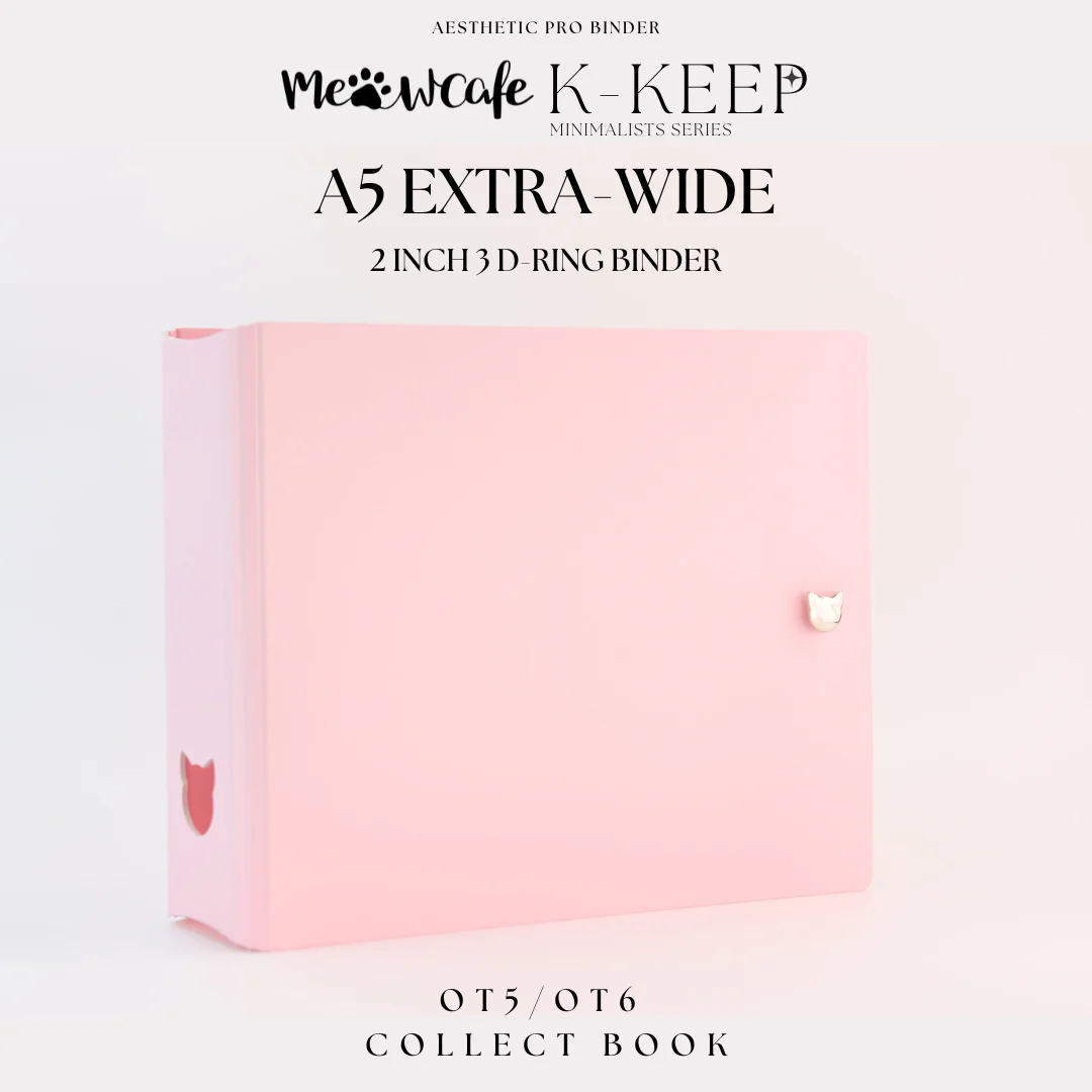 MeowCafe A5 Extra Wide 2 Inch Binder