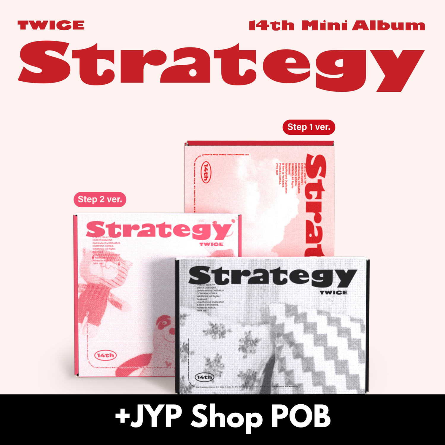 TWICE STRATEGY - Random ver + JYP Shop POB
