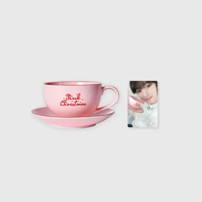 NCT WISH 2024 Pink Christmas Cup and Saucer Set